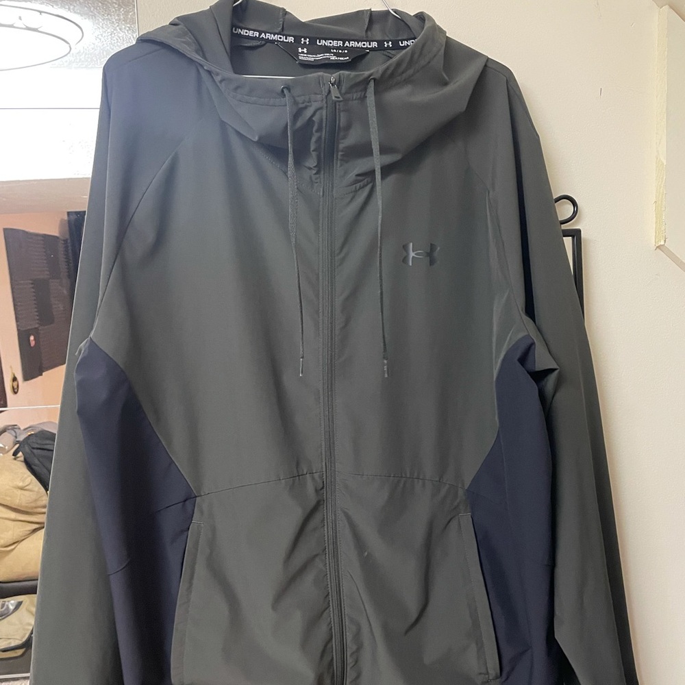 Dark Green Under Armour Light Jacket